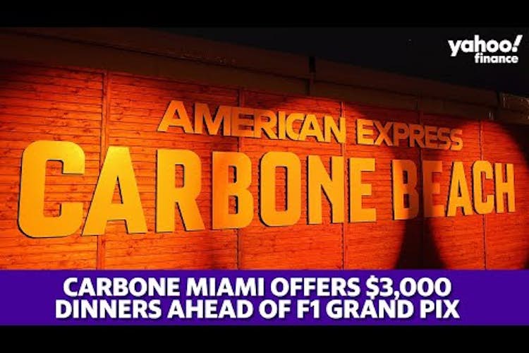 Formula 1 Grand Prix: Carbone’s dinners costing $3,000 per person in Miami