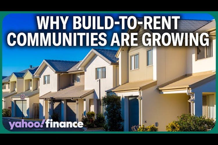 Build-to-rent communities are gaining in popularity amid a difficult real estate market