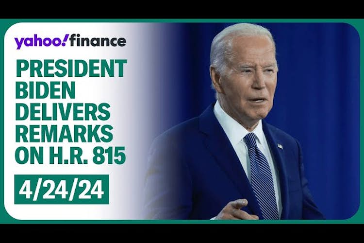 LIVE: President Biden delivers remarks on H.R. 815 Emergency  Security Supplemental  Act