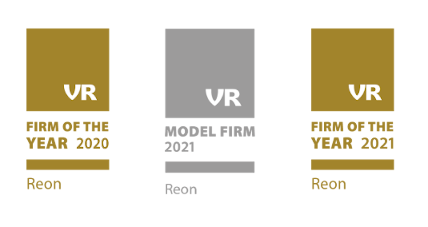 VR firm of the year Reon 2021 Model firm logos