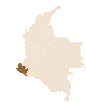 pin Aromas del Viento region Nariño, Colombia in Colombia