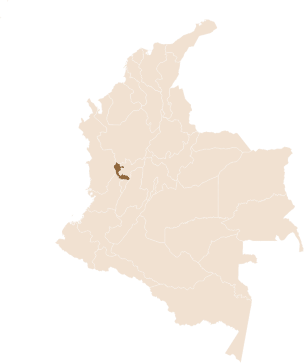 pin Finca del cafe region Risaralda, Colombia in Colombia