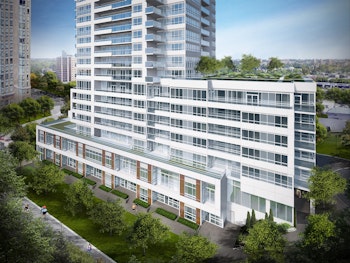 A view of the towns at The Humber condos