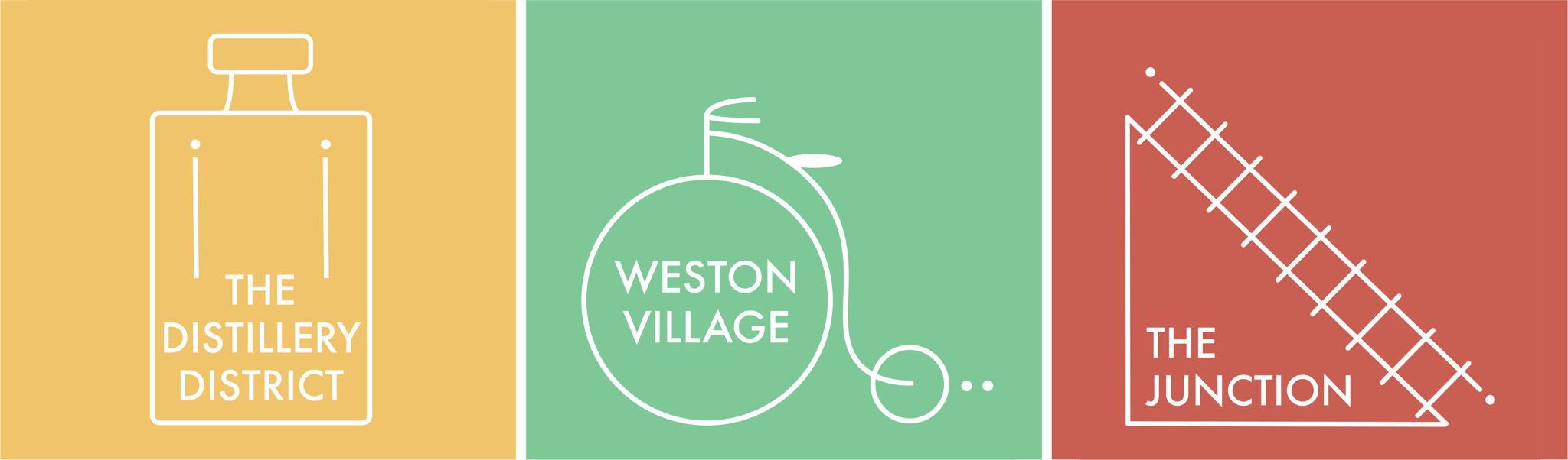 The Distillery District, Weston Village and The Junction