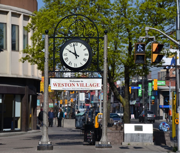 Weston Village clock