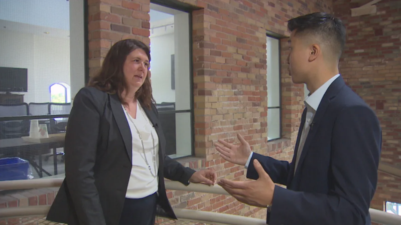 Options CEO Heather Tremain speaks with CBC News about The Humber's smoke less policy.