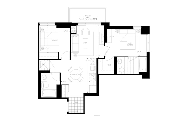 The Humber floor plan 2J