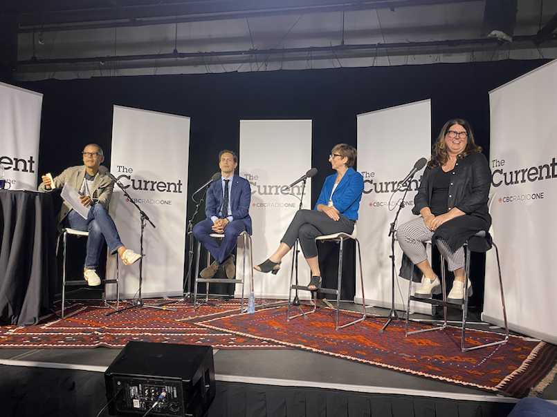 Heather Tremain takes part in At What Cost? A public forum on affordability in Weston on CBC The Current.