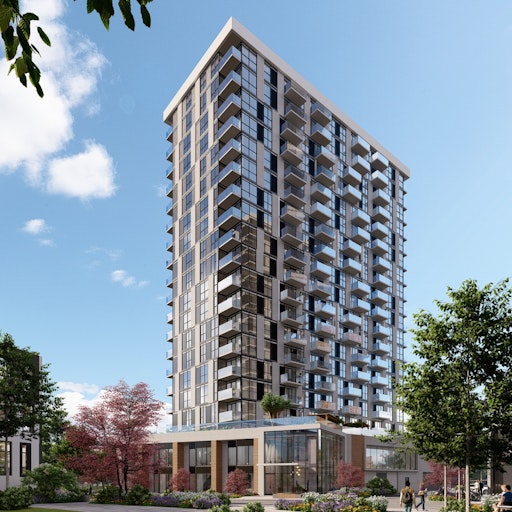 an exterior rendering of the Cedars development