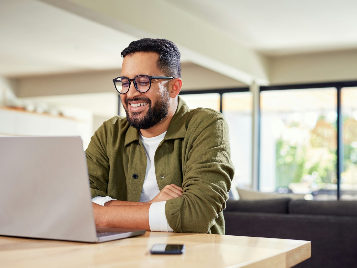 Man at laptop