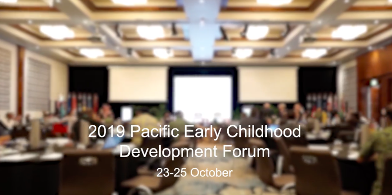 A view of the meeting room in which the 2019 Pacific Early Childhood Development Forum took place in Nadi, Fiji.