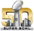 Super Bowl 50 logo -  partner of in/PACT, rewards and engagement through charitable giving