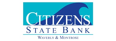Citizens State Bank of Waverly logo - partner of GoodCoin, the white label charitable giving platform 