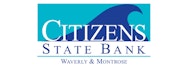 Citizens State Bank of Waverly logo - partner of GoodCoin, the white label charitable giving platform 