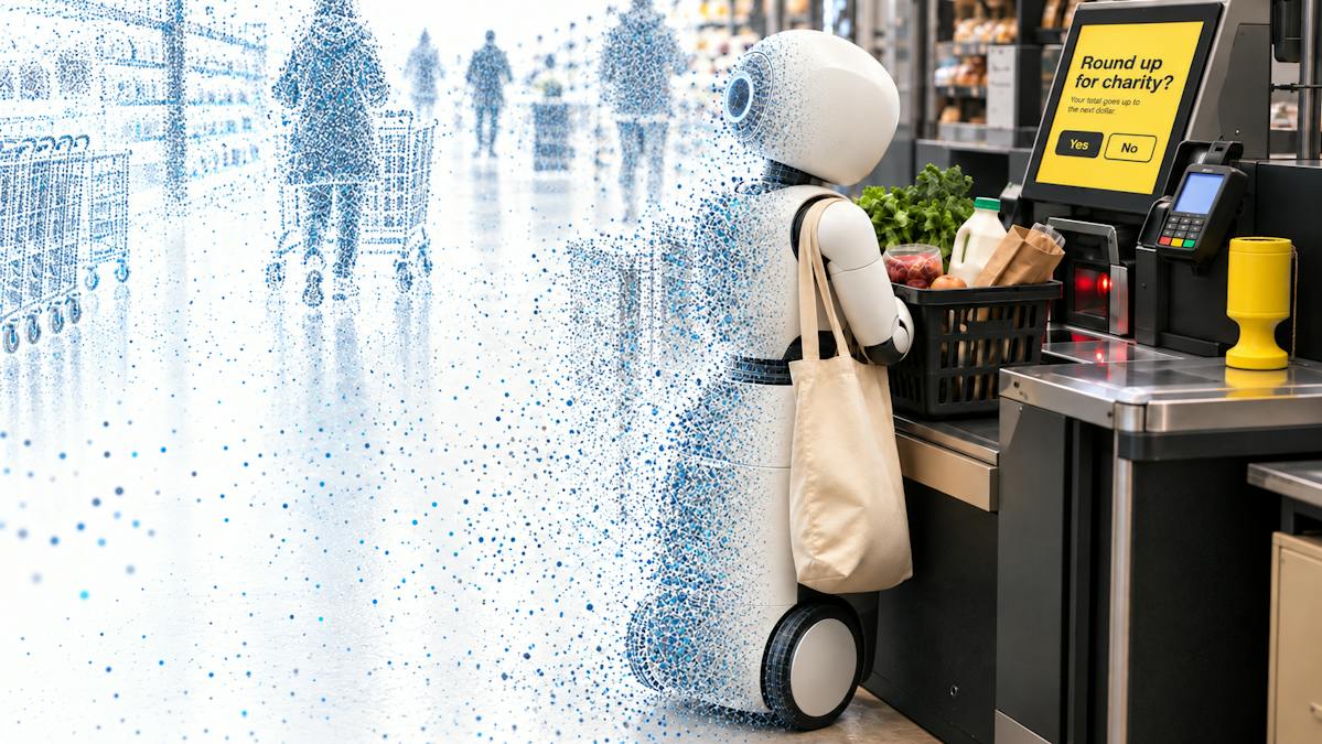 If AI does the shopping, who chooses the charity