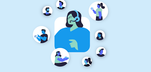 8 avatars representing community managers 