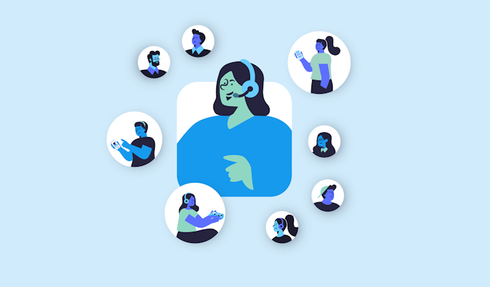 8 avatars représentant des community managers