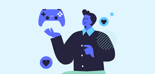 A man with a controller in his hands
