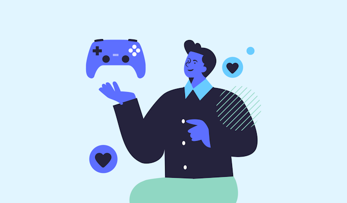 A man with a controller in his hands