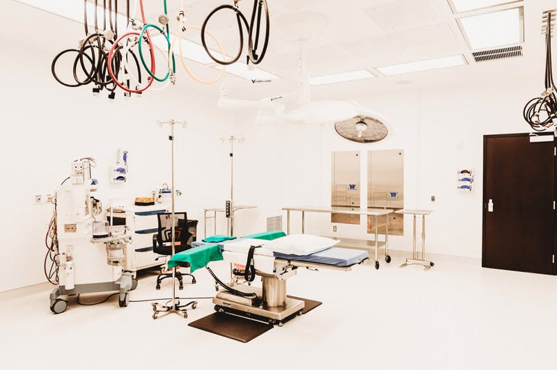 Operating room used by Dr. Repta