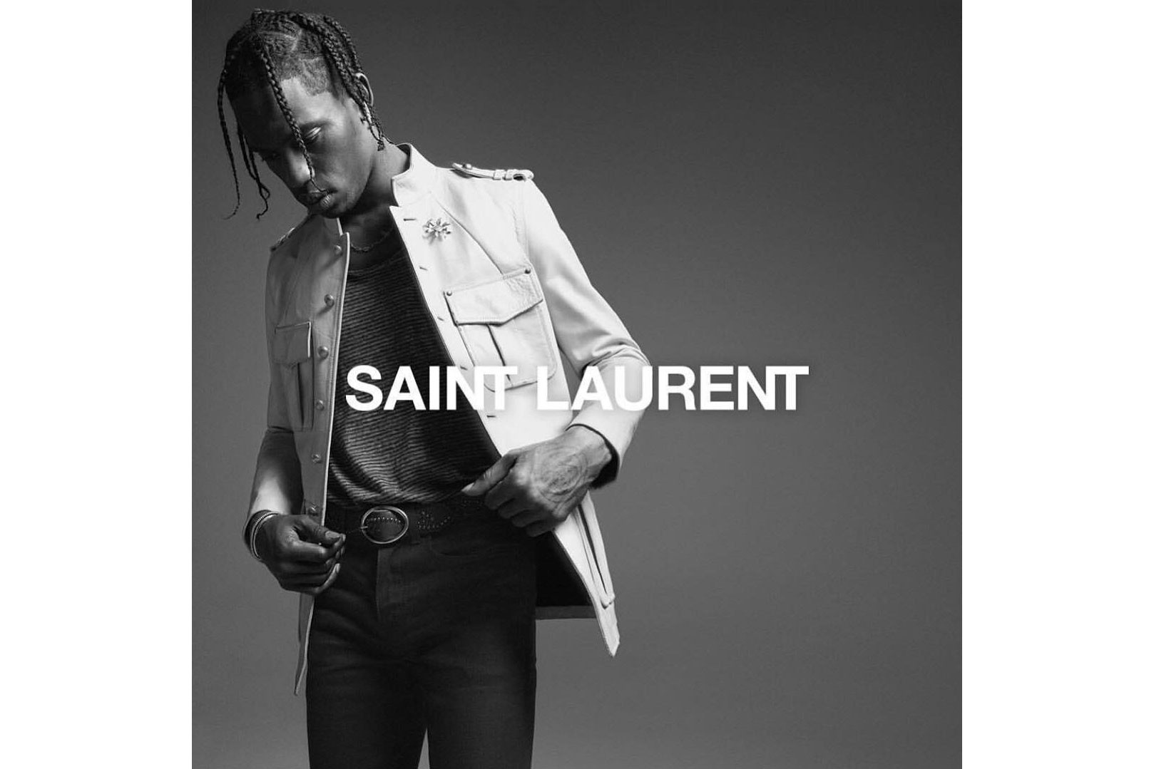 Travis Scott Is The New Face Of Saint Laurent