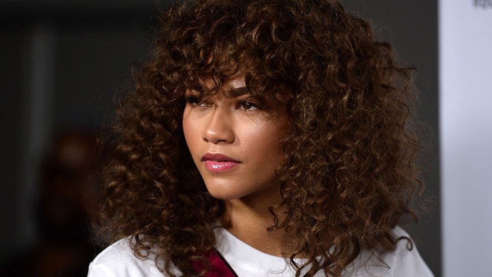 zendaya curly hair with bangs  Curly hair styles, Hair, Hairstyles with  bangs