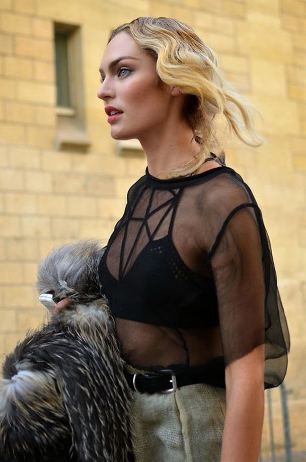 sheer shirt with bralette