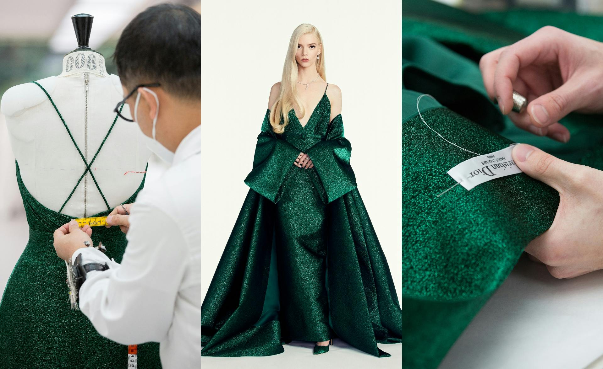 dior green dress
