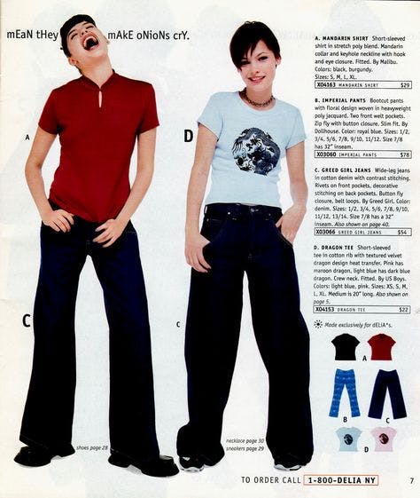 Teen Fashion Trends By The Decade 90s Y2k Style
