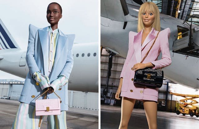 Barbie and Ken Model for Balmain's Collaboration with Mattel - Barbie Ken  Balmain Olivier