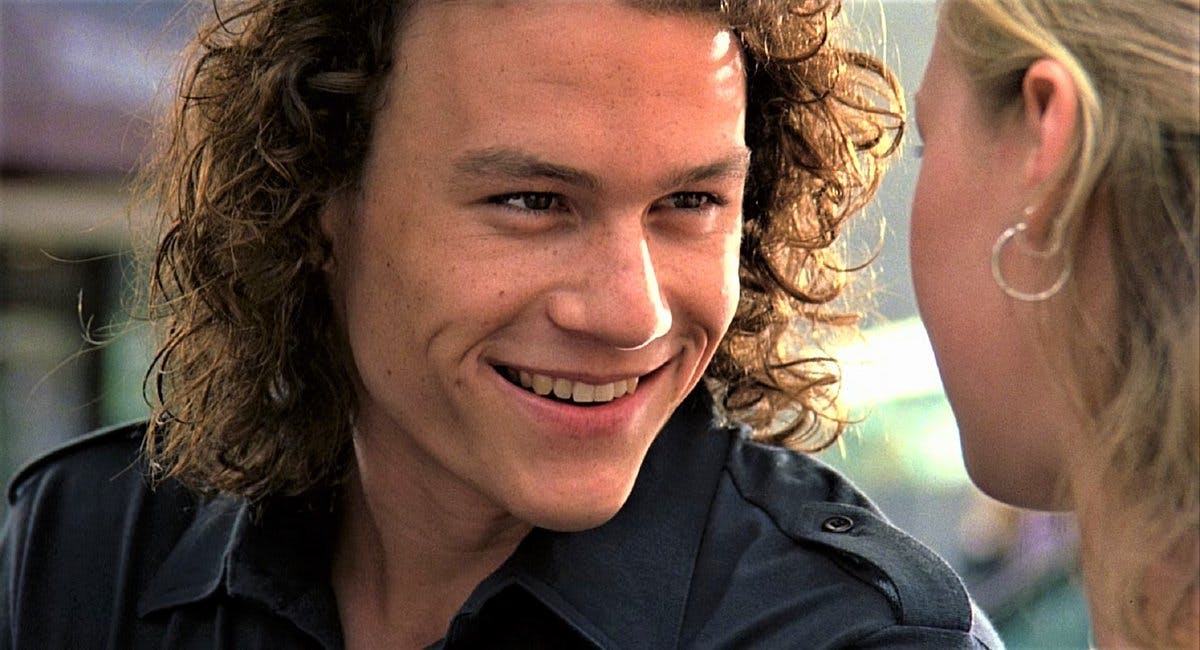 Heath Ledger&#39;s 10 Best Movie Roles - Heath Ledger Joker 10 Things I Hate  About You Movies