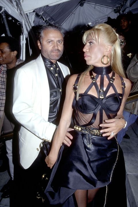 The Legacy of Donatella Versace s Bondage Dress Donatella Versace Famous Dress 1997
