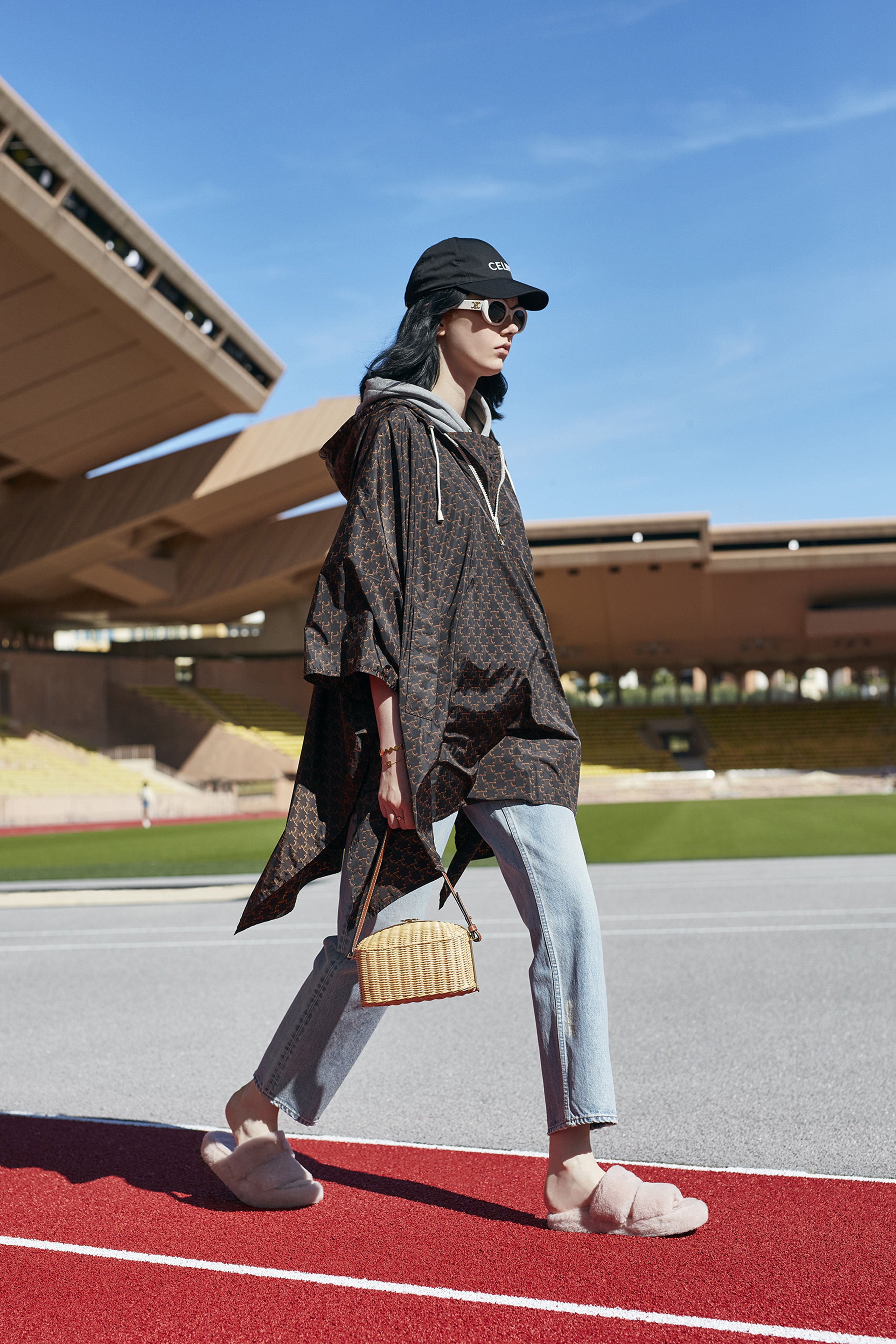 celine straw bag