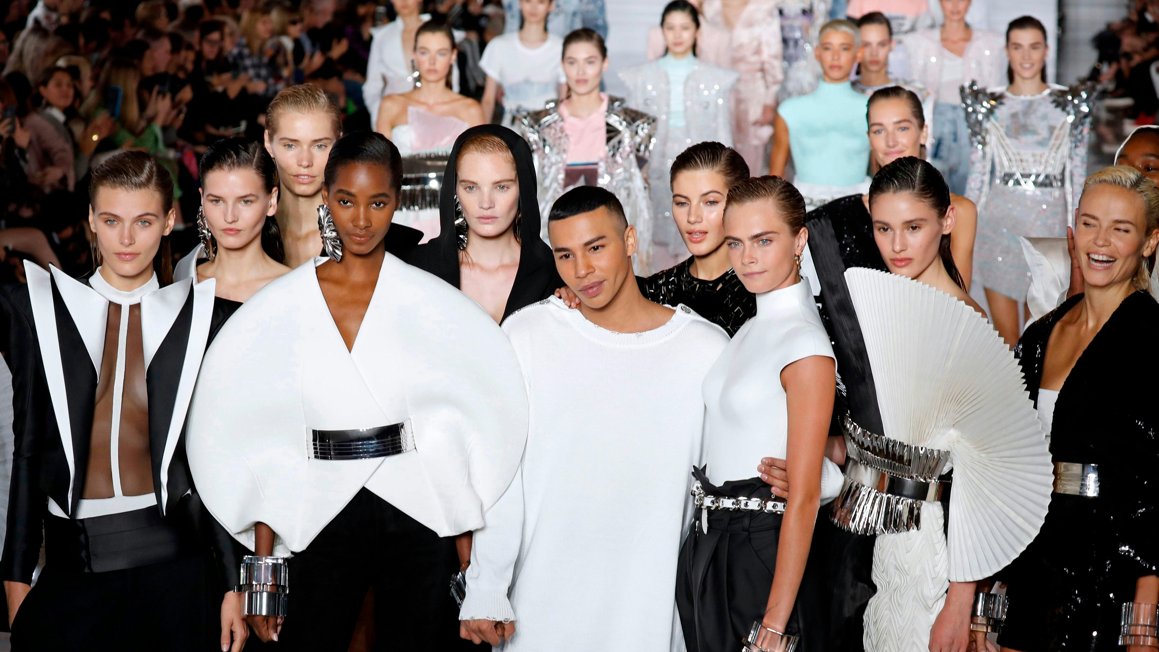 How Olivier Rousteing Paid Homage To Pierre Balmain In The House's