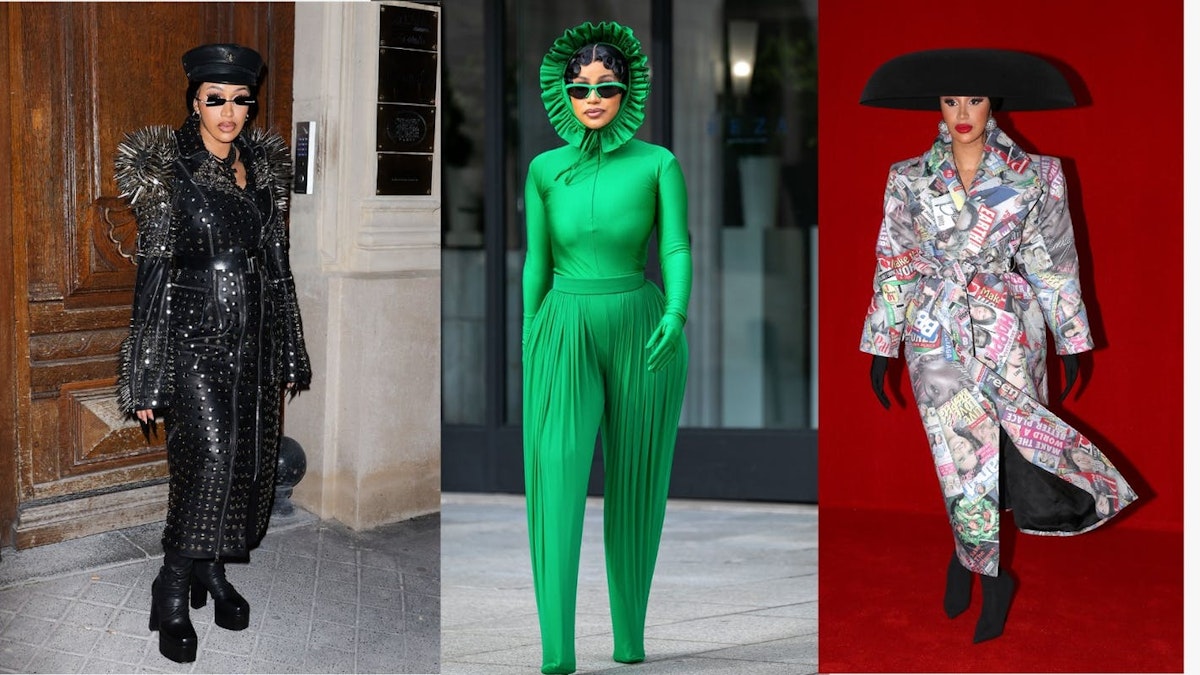 All of Cardi B's outfits from Paris Fashion Week 2021