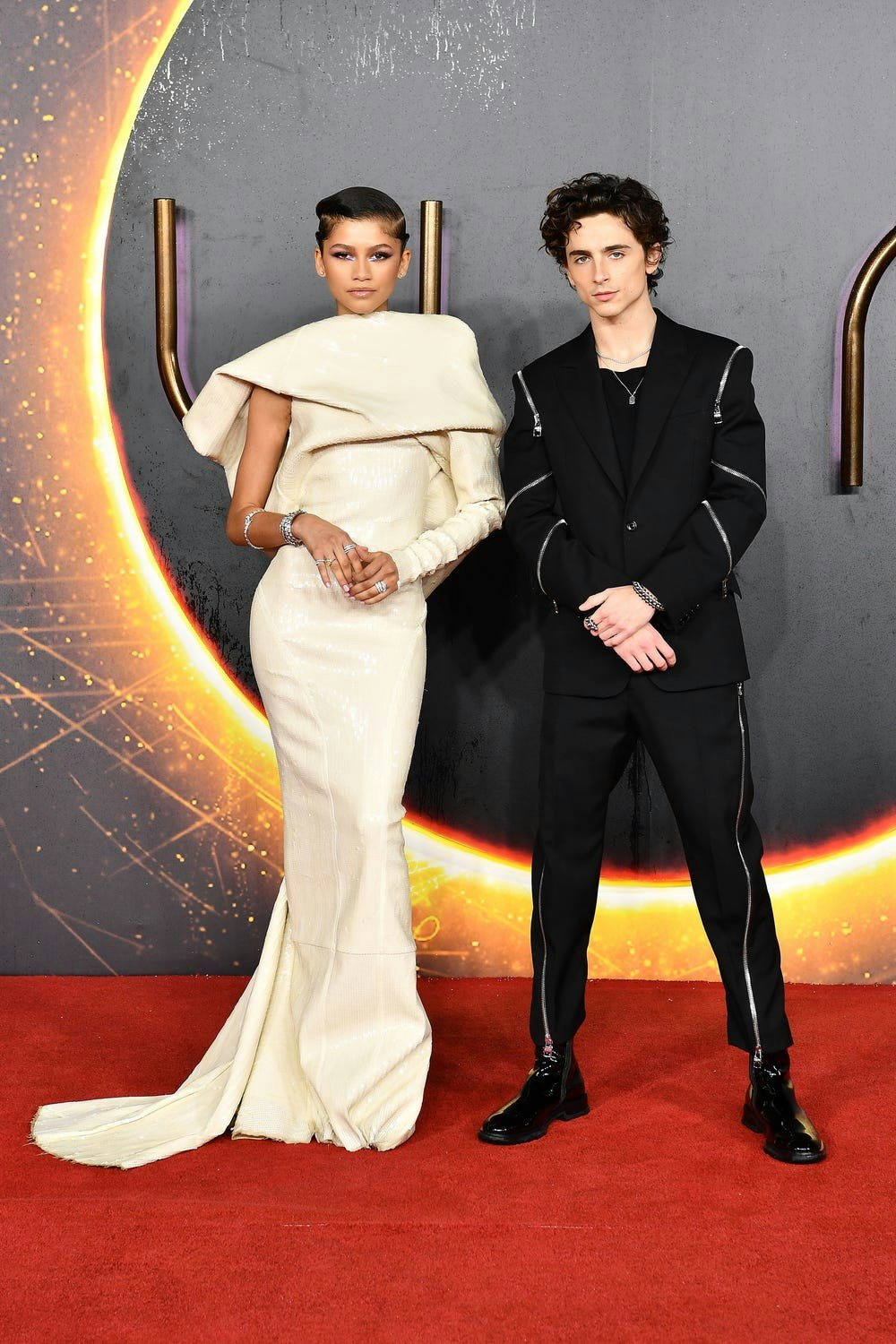 Zendaya and Timothée Chalamet Own the 'Dune' Red Carpet in London — Dune Premiere Fashion