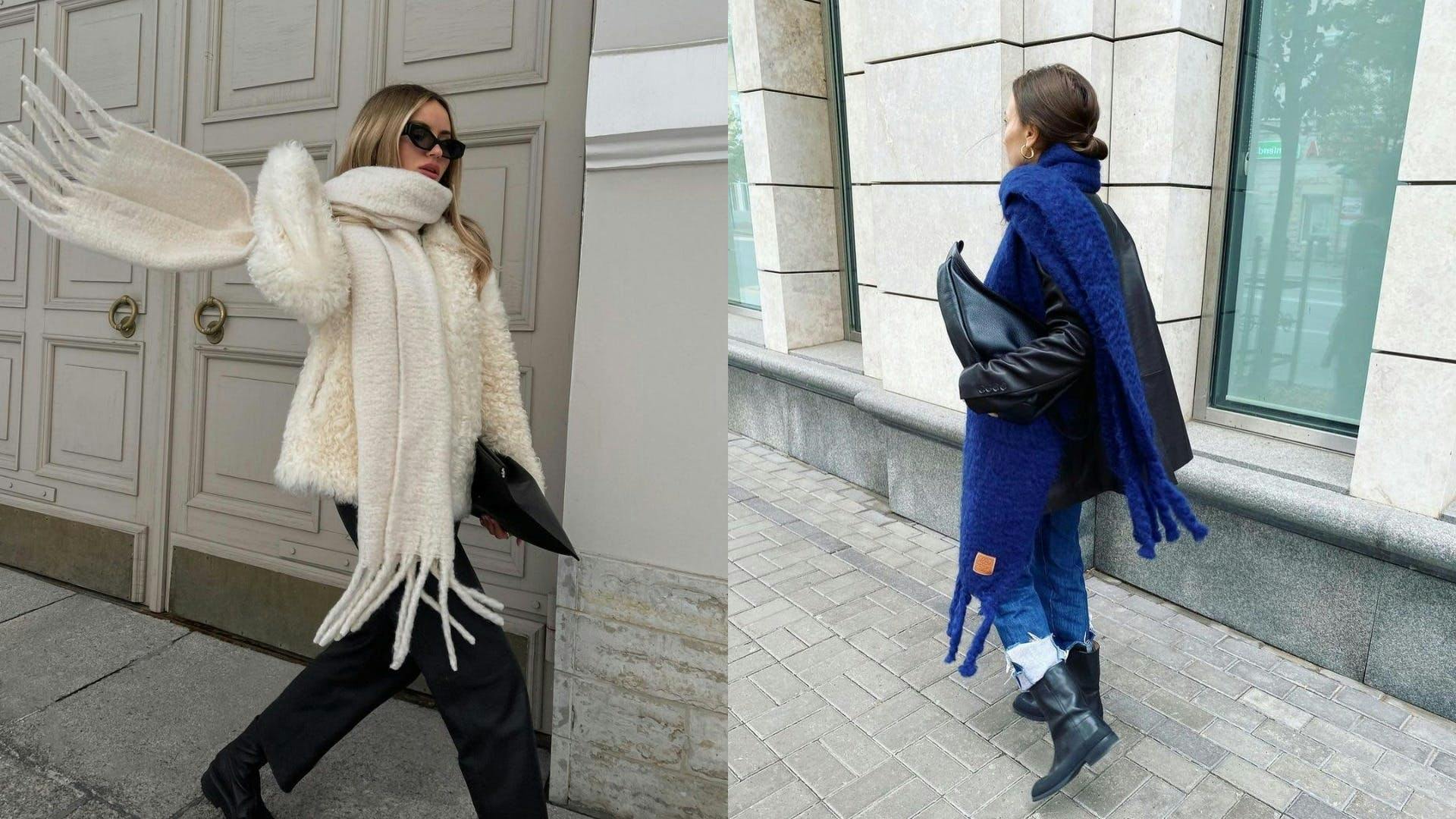 The Scarf-and-Coat Outfit Trend Everyone Is Obsessed With