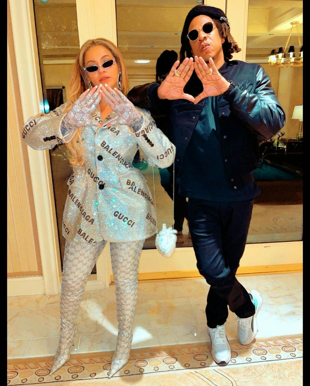 Beyoncé Blings Out in Gucci X Balenciaga Date Night with — Gucci Project