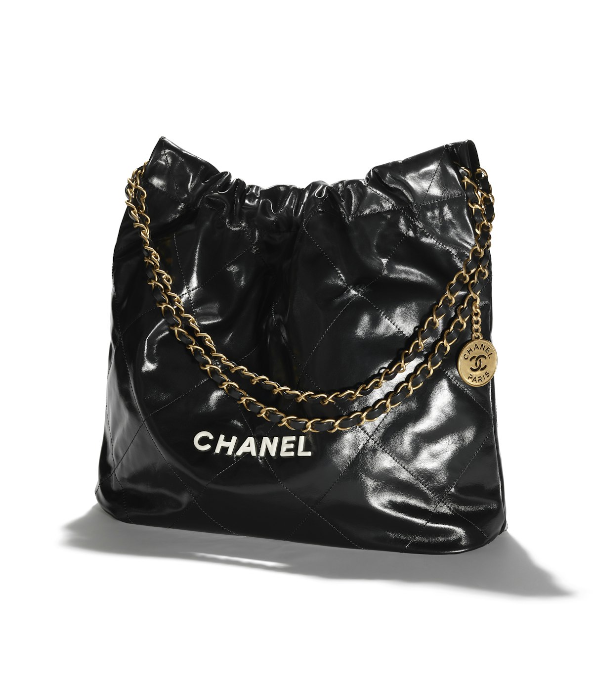 Chanel 22 leather handbag Chanel Black in Leather - 33776764