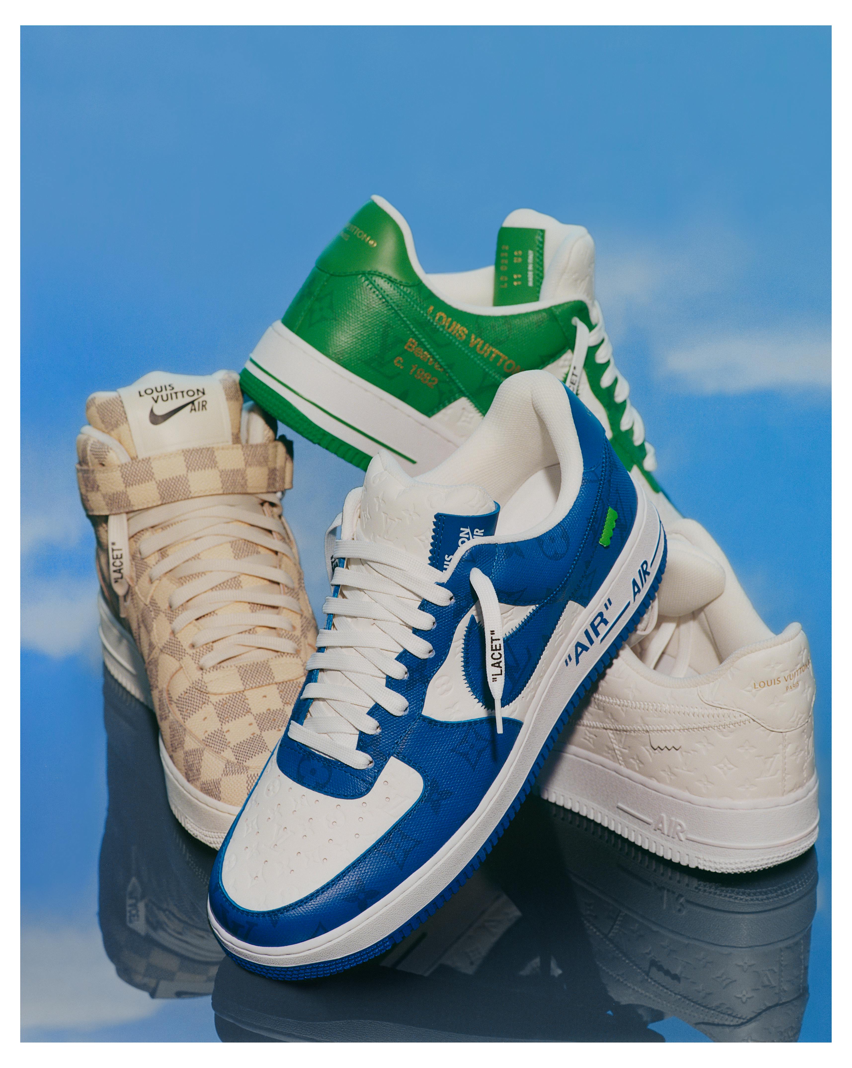 Nike Louis Vuitton Air Force 1 Low Virgil Abloh - White/White Shoes - Size 7 - White / White