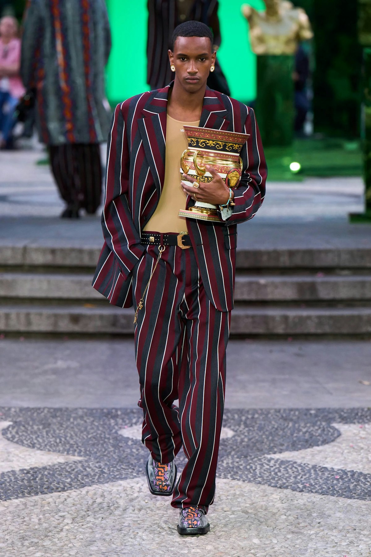 Versace Men's Spring/Summer 2023 Show — Carla Bruni Son Runway Show Photos