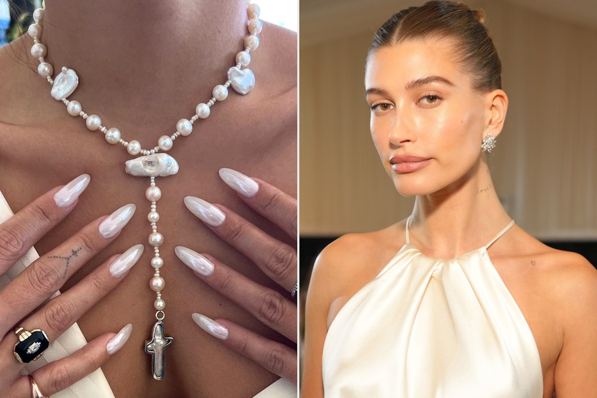 How to Get Hailey Bieber's Viral Chrome Nails — Glazed Doughnut TikTok Manicure