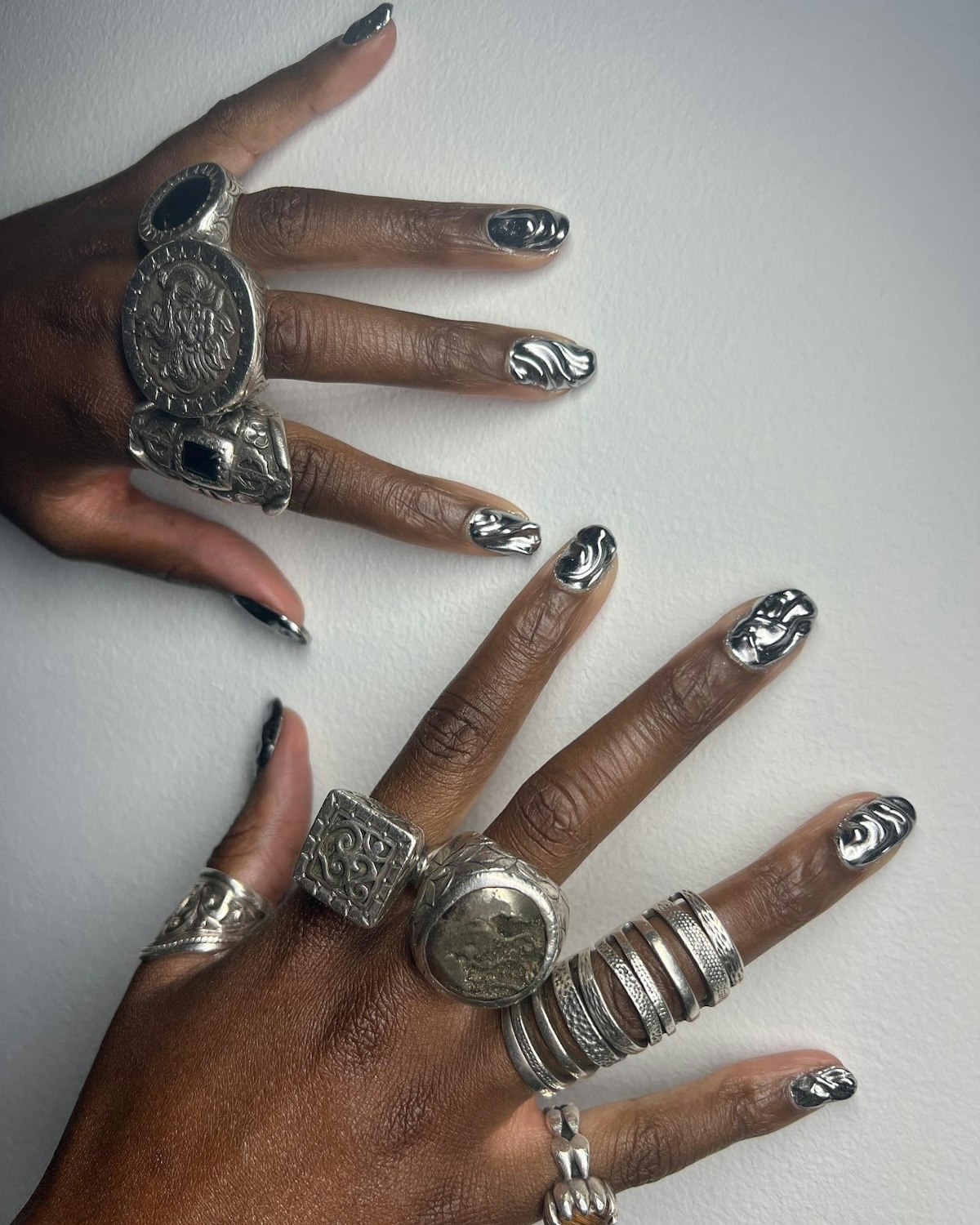 5 Must Try Nail Art Trends for Fall — Chrome Glazed Donut Half-Moon ...