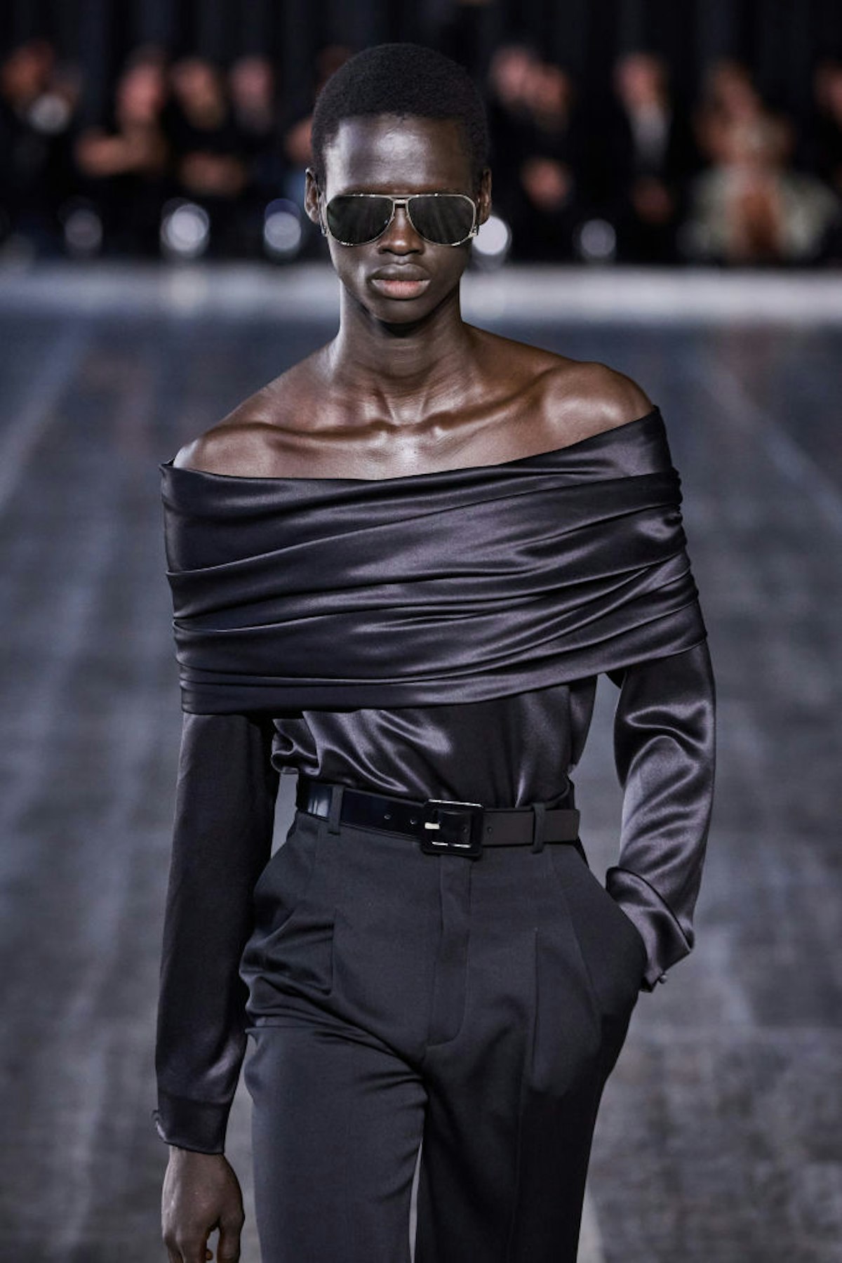 Price SlashSaint Laurent Mens Spring/Summer 2024 Show Reconfigures