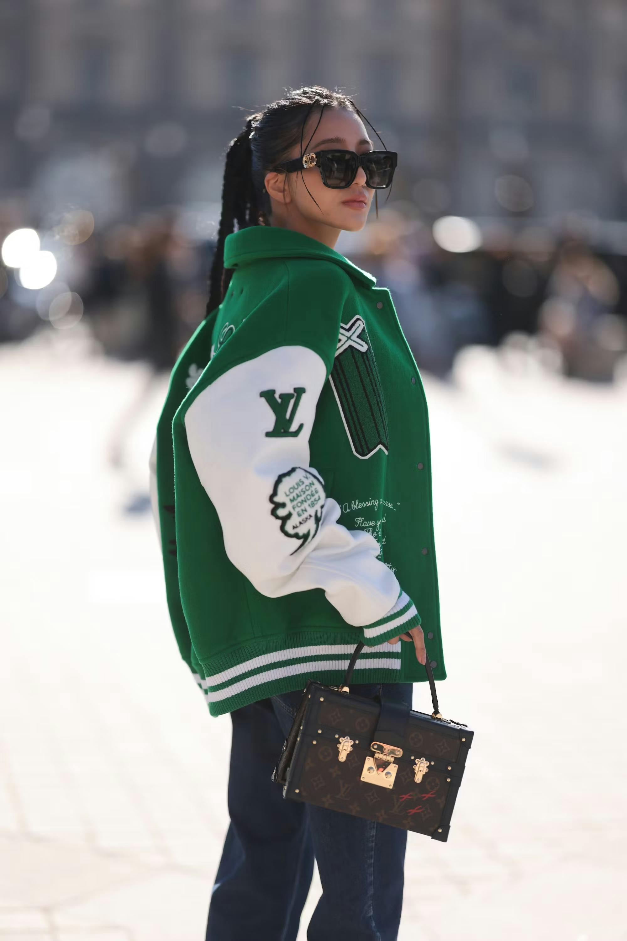 Louis Vuitton Varsity Leather Jacket - Celebrity jacket