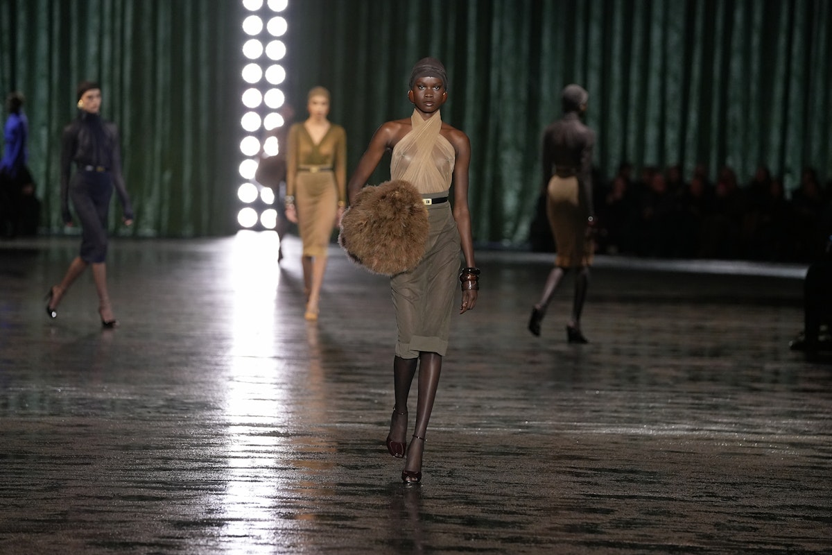 Saint Laurent’s Fall/Winter 2024 Collection Is Defined by Transparency