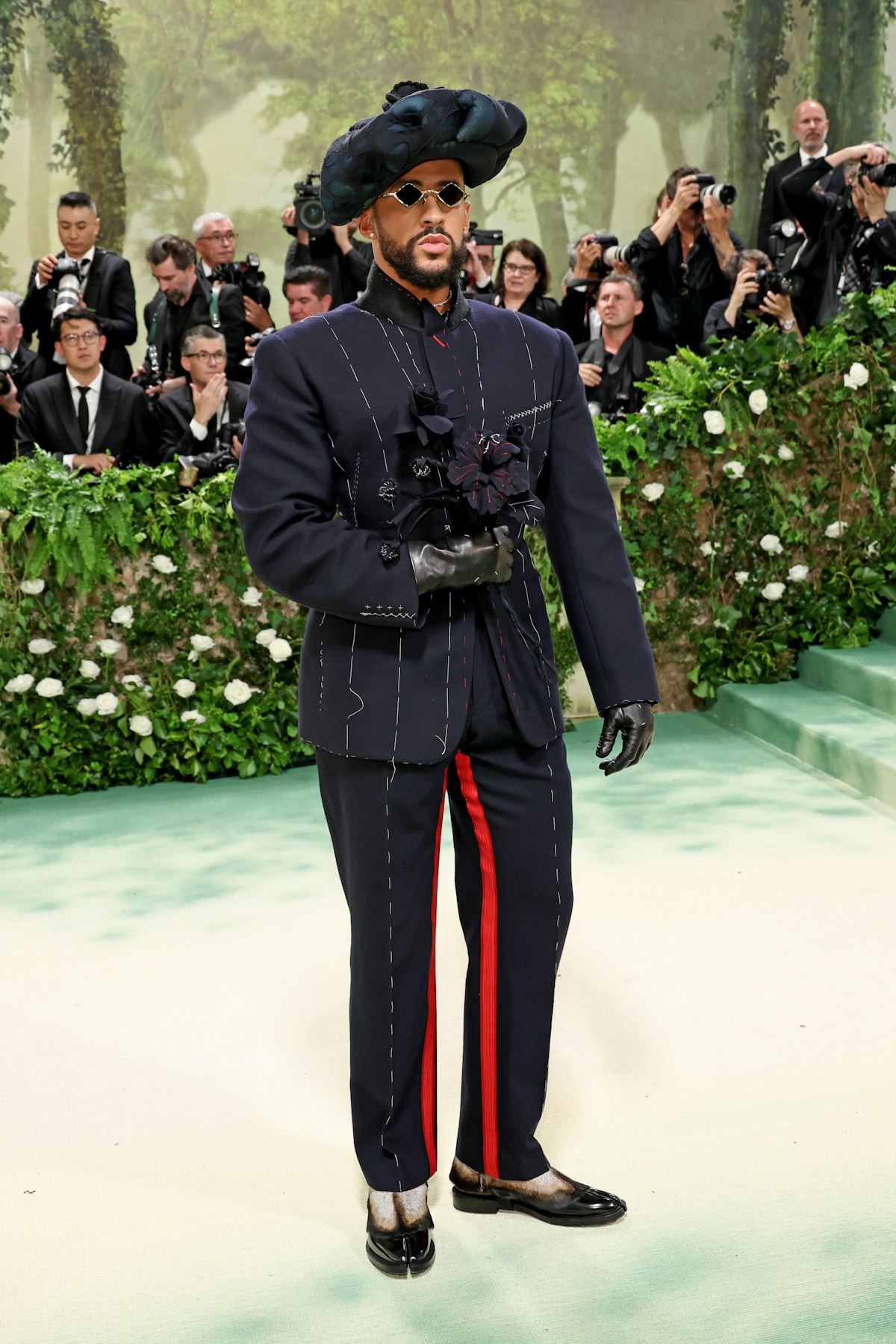 2024 Met Gala Bad Bunny Wears Custom Maison Margiela