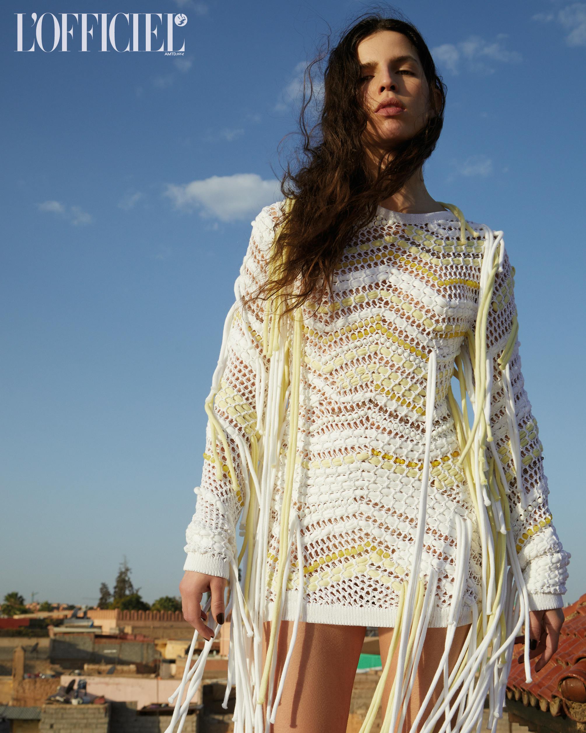 pemma crochet dress - gold product info and reviews Cult Gaia - Morgan Crochet Gown main image 0