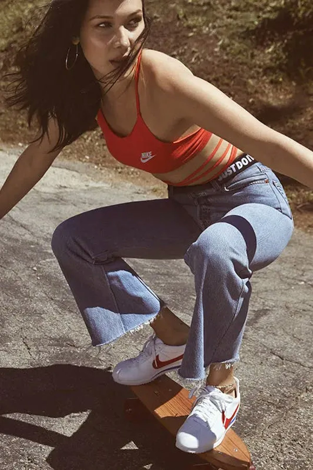 Nike cortez bella hadid deals