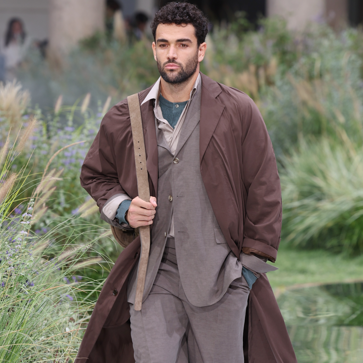 Boss Model Mathieu BOSS Explores 'Out of Office' for Milan Fashion Week SS25